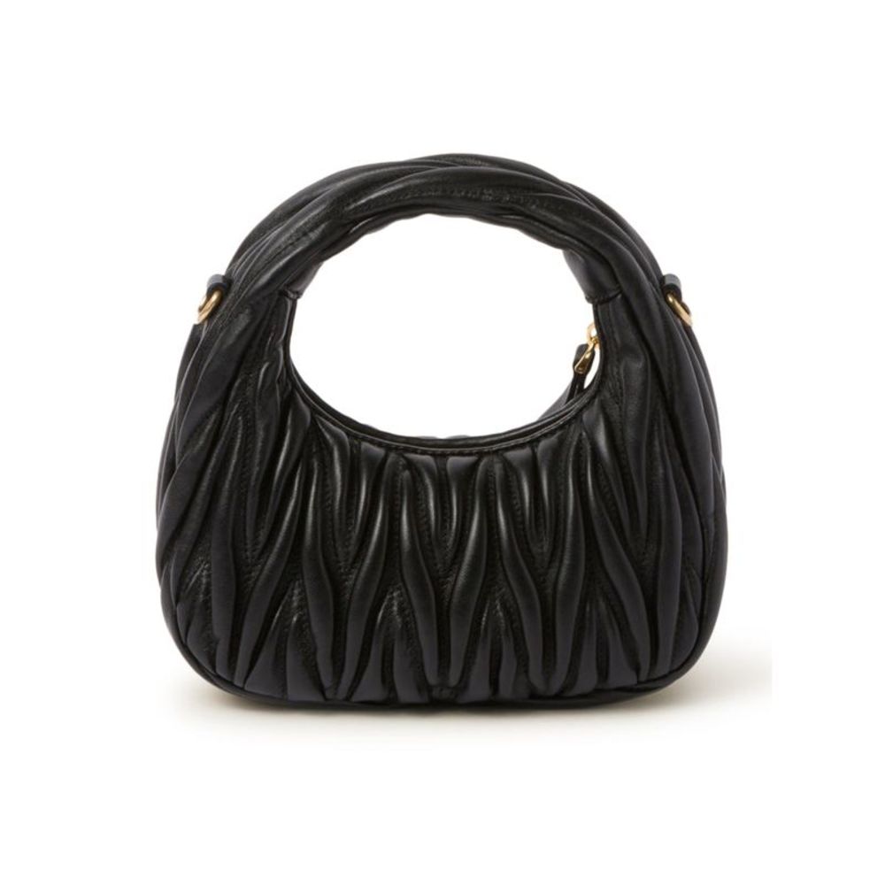 MIU MIU WANDER MINI HOBO BAG IN QUILTED NAPPA - Picture 4 of 4
